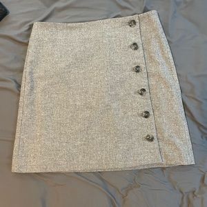 Banana republic button up professional gray skirt size 2